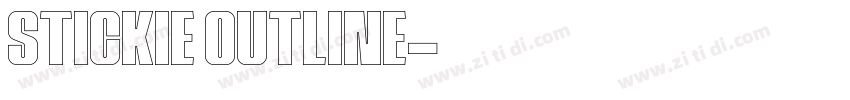 Stickie Outline字体转换